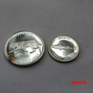 CANADA, 1967, 10C,25C* - Image 1