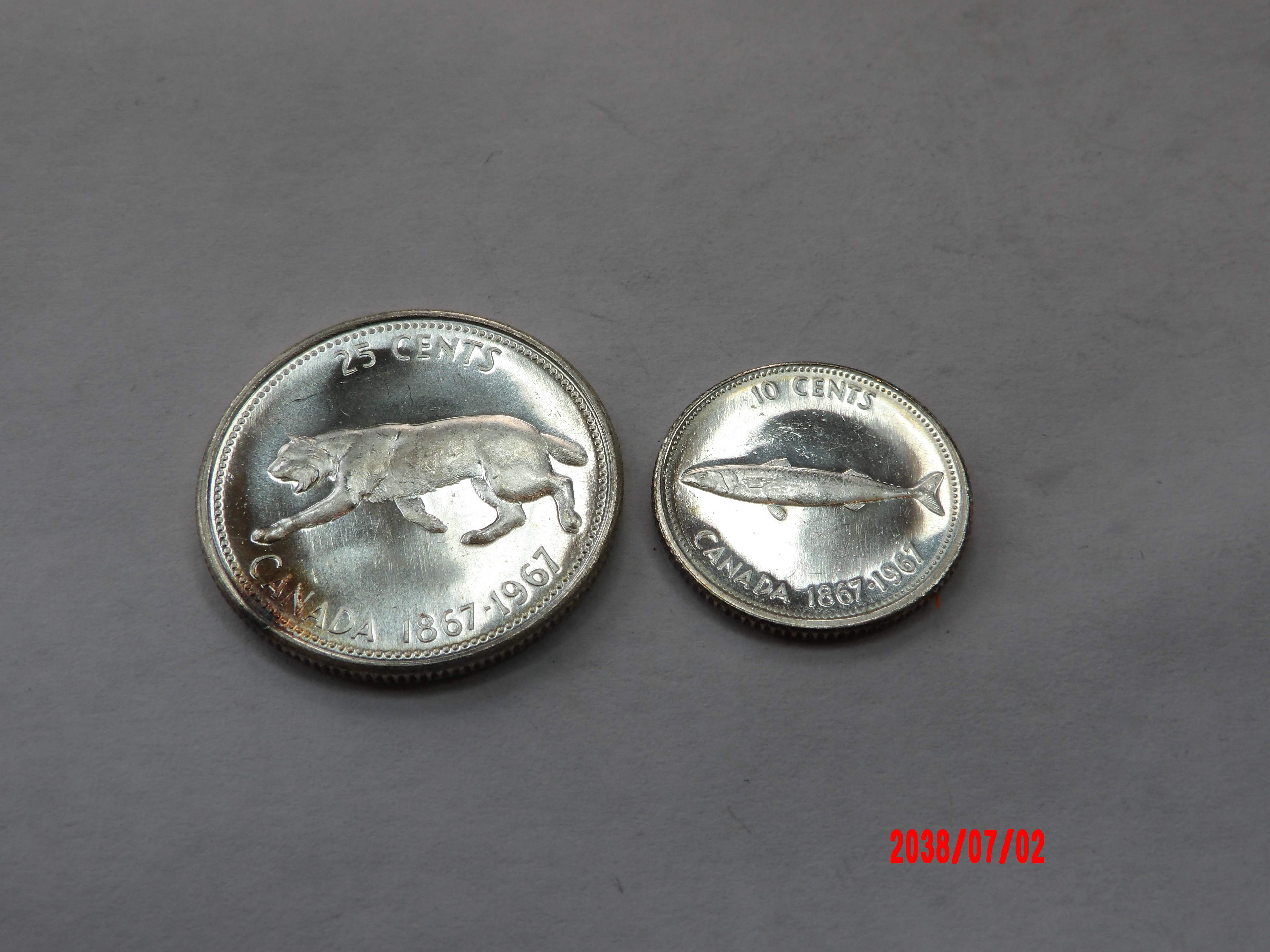 CANADA, 1967, 10C,25C* - Image 1