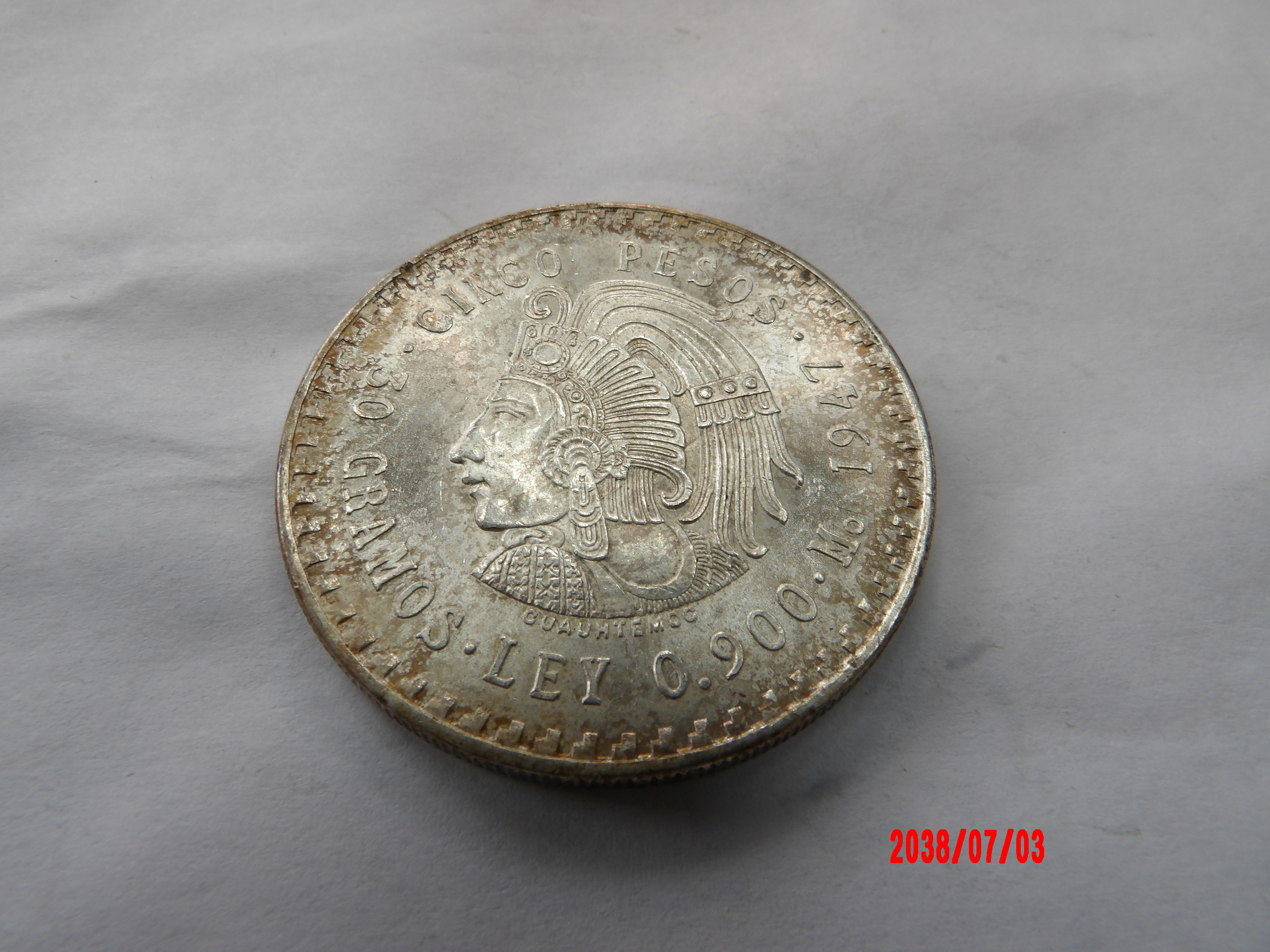 MEXICO, 1947, 5 Pesos* - Image 1