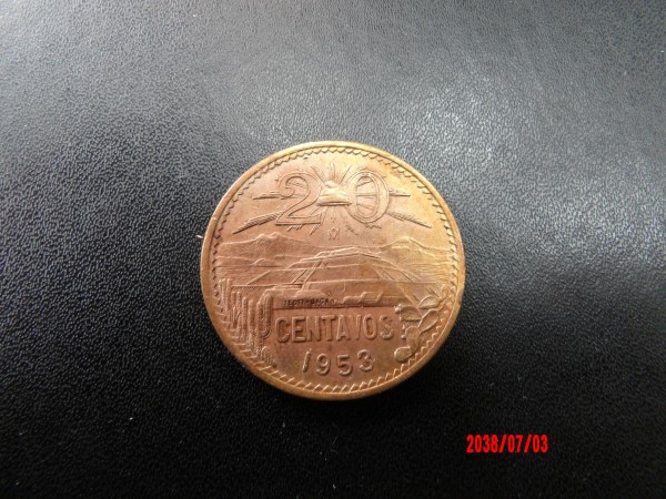 MEXICO, 1953, 20c
