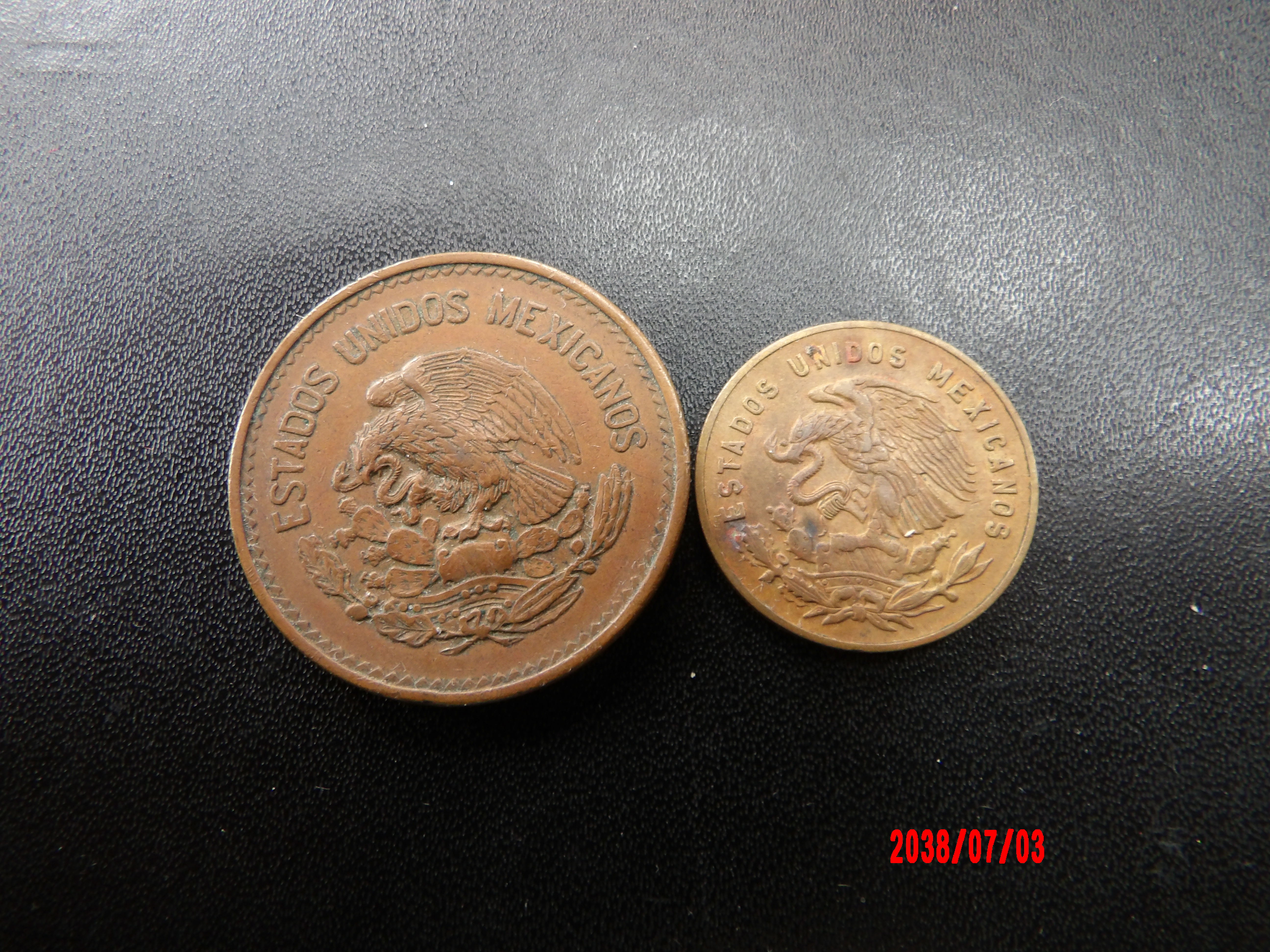 MEXICO, 1954, 5 AND 20 Centavos - Image 2