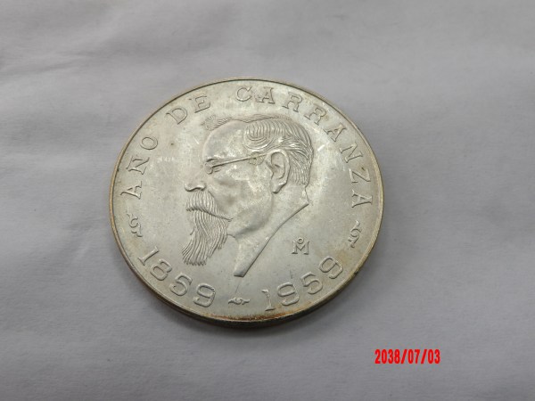 MEXICO, 1959, 5 Pesos