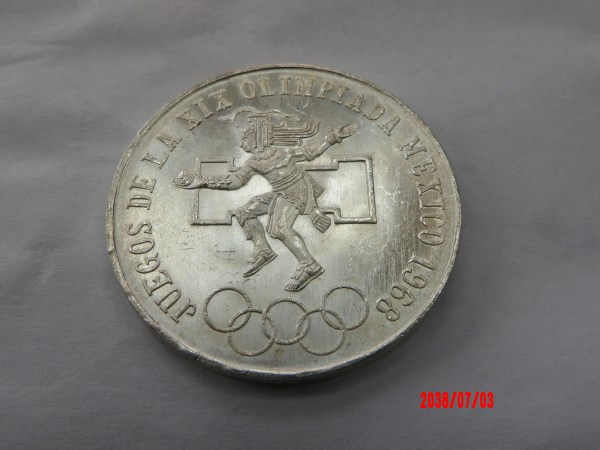 MEXICO, 1968, 25 Pesos