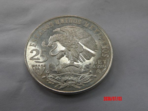 MEXICO, 1968, 25 Pesos*