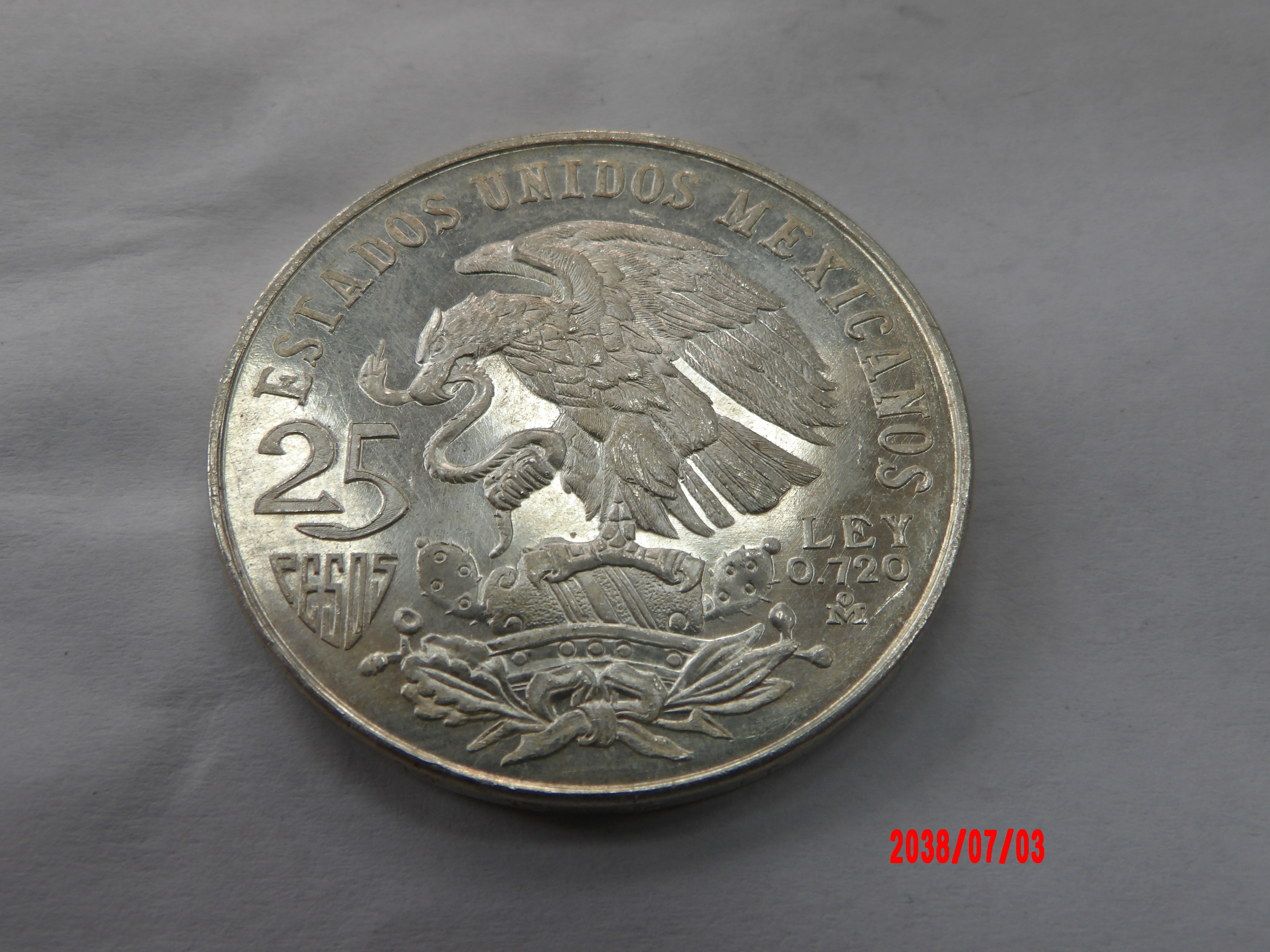MEXICO, 1968, 25 Pesos* - Image 2