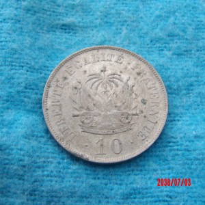 HAITI, 1906, 10 Cent - Image 2
