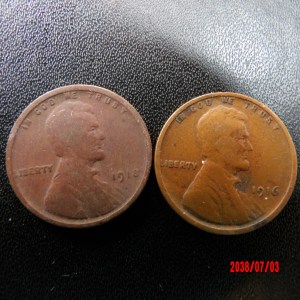 UNITED STATES, 1916 &18, Cent - Image 1