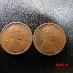 UNITED STATES, 1916 & 1919S, Cent - Image 1