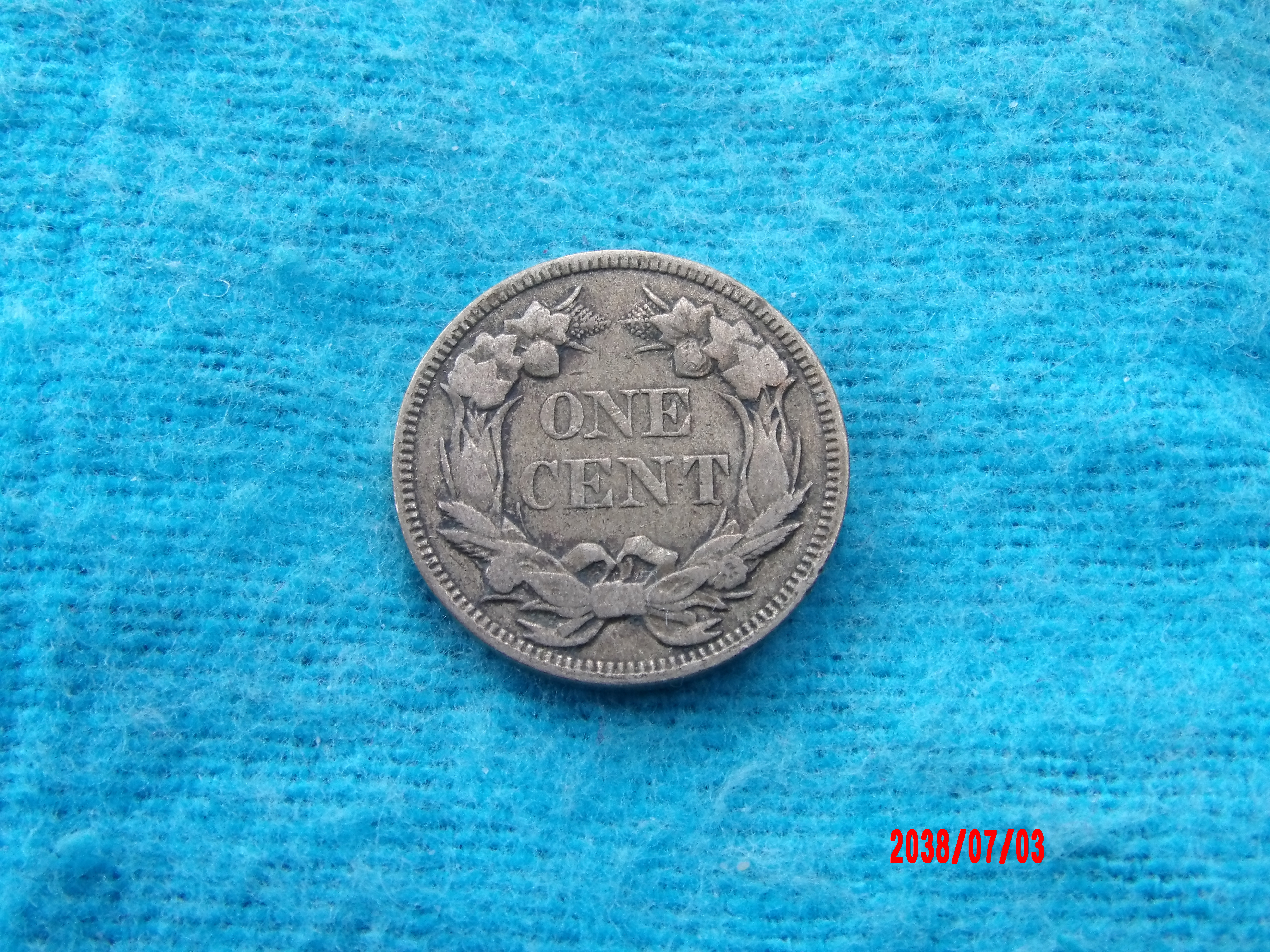 UNITED STATES, 1858LL, Cent - Image 2