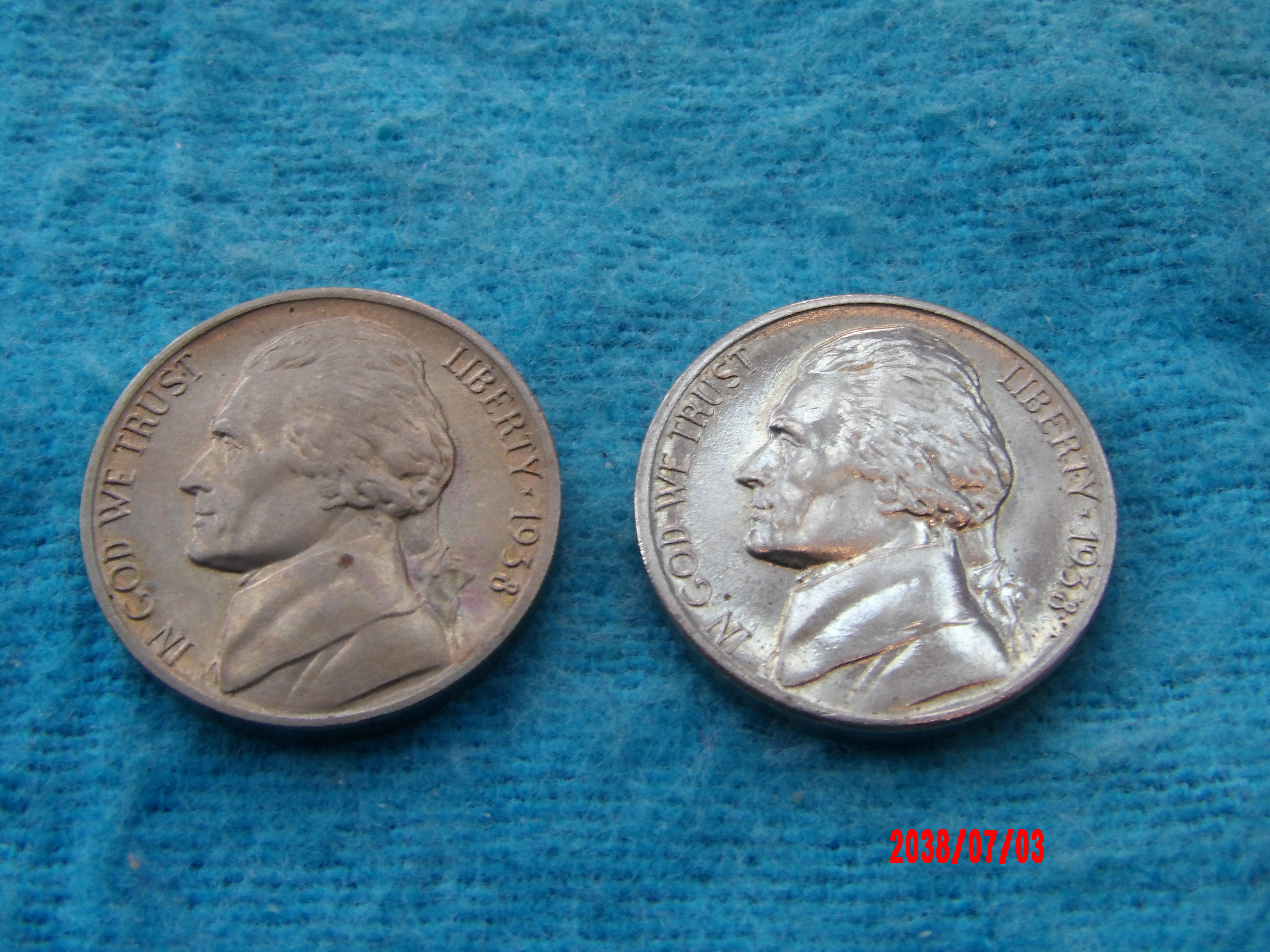 UNITED STATES, 1938,38D, 5 Cent - Image 1