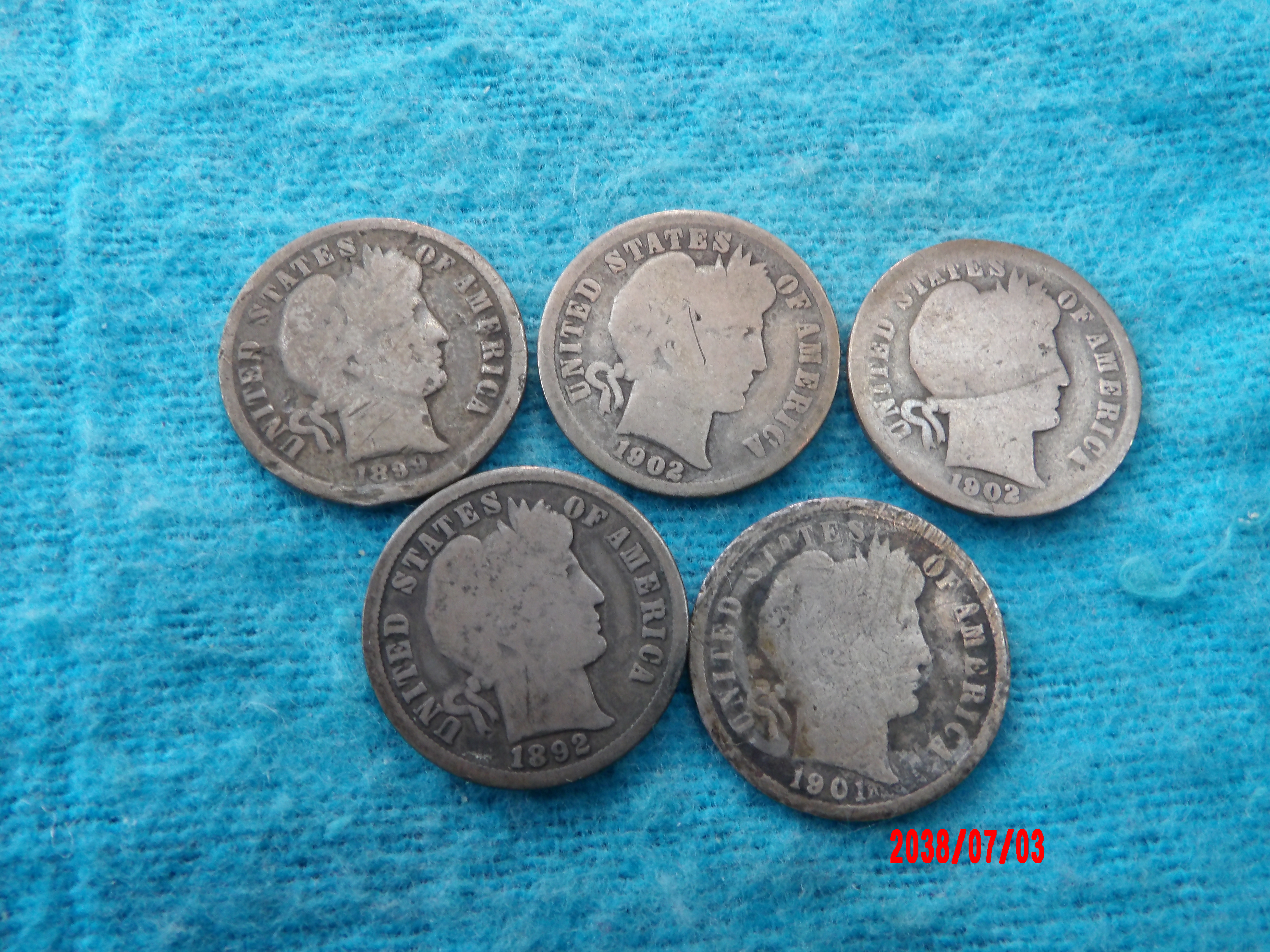 UNITED STATES, 1892-02, Dime* - Image 1