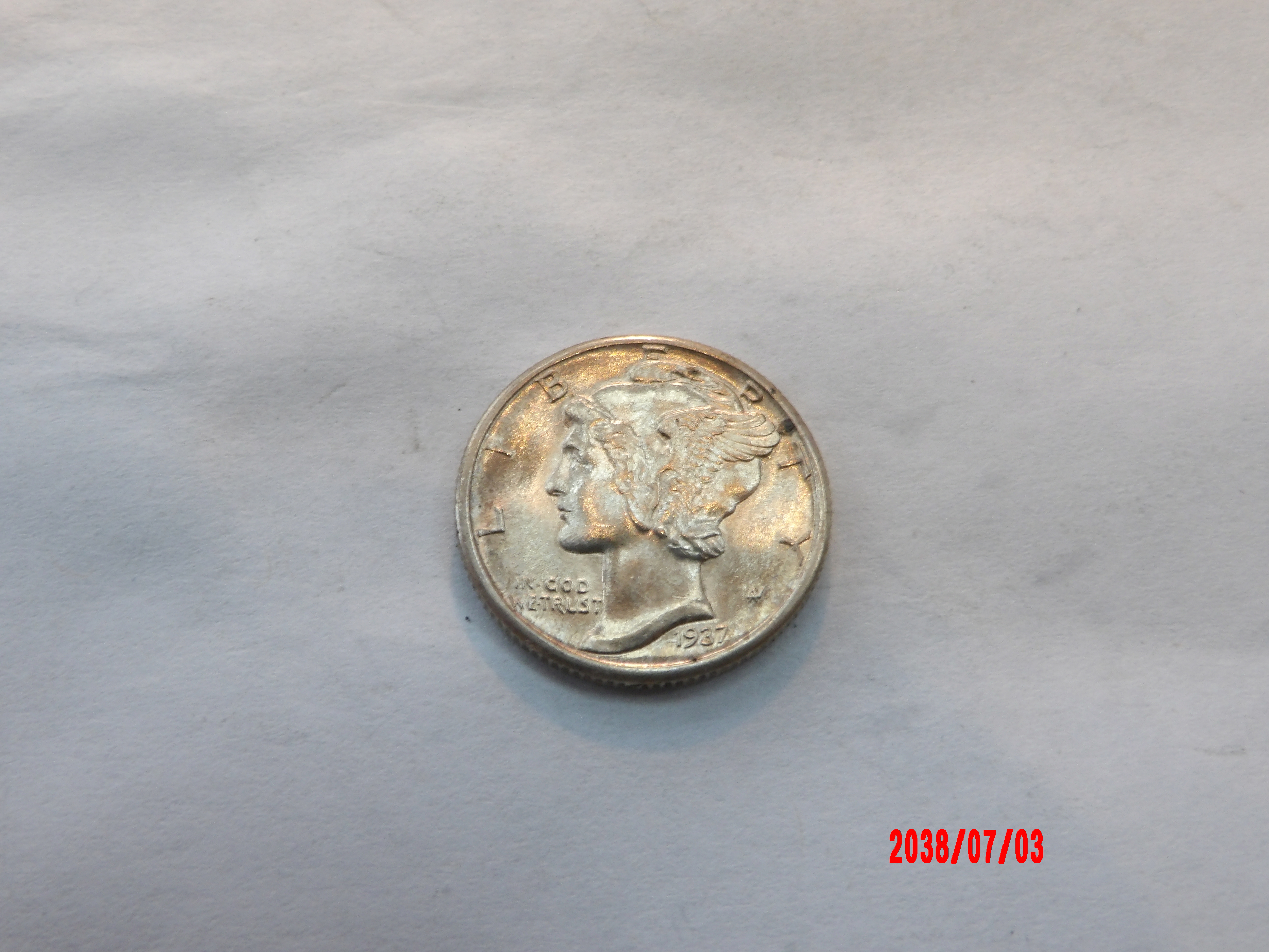UNITED STATES, 1937, Dime - Image 1