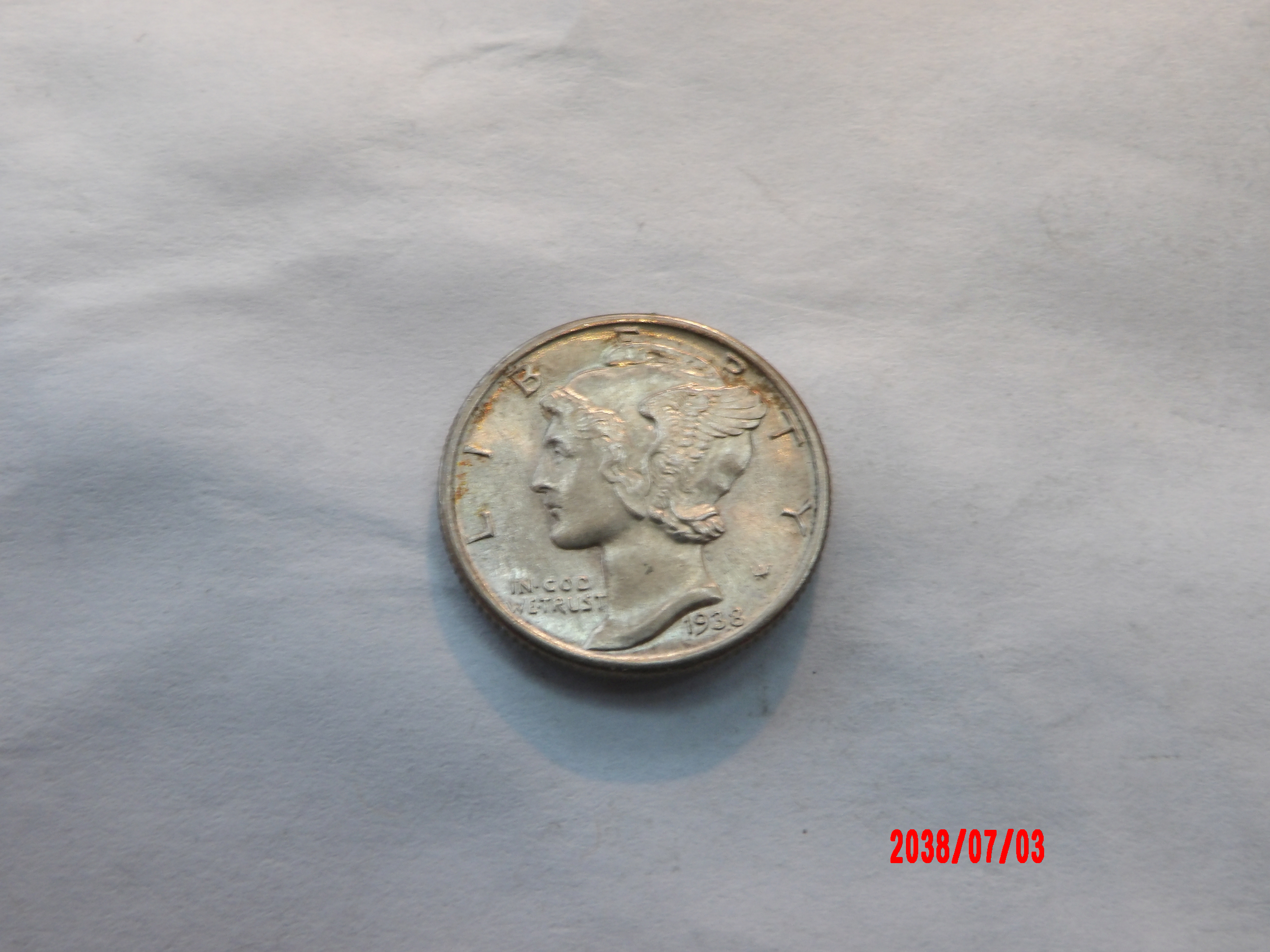 UNITED STATES, 1938, Dime - Image 1