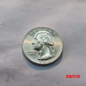UNITED STATES, 1964D, 25C - Image 1