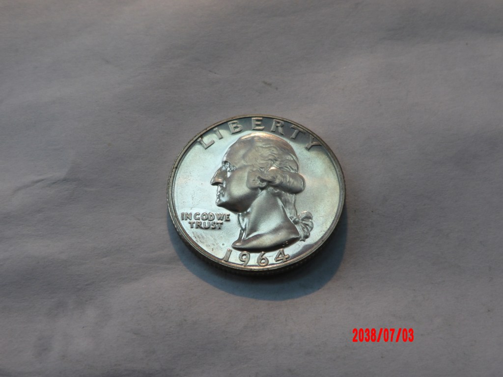 UNITED STATES, 1964, 25C, Proof