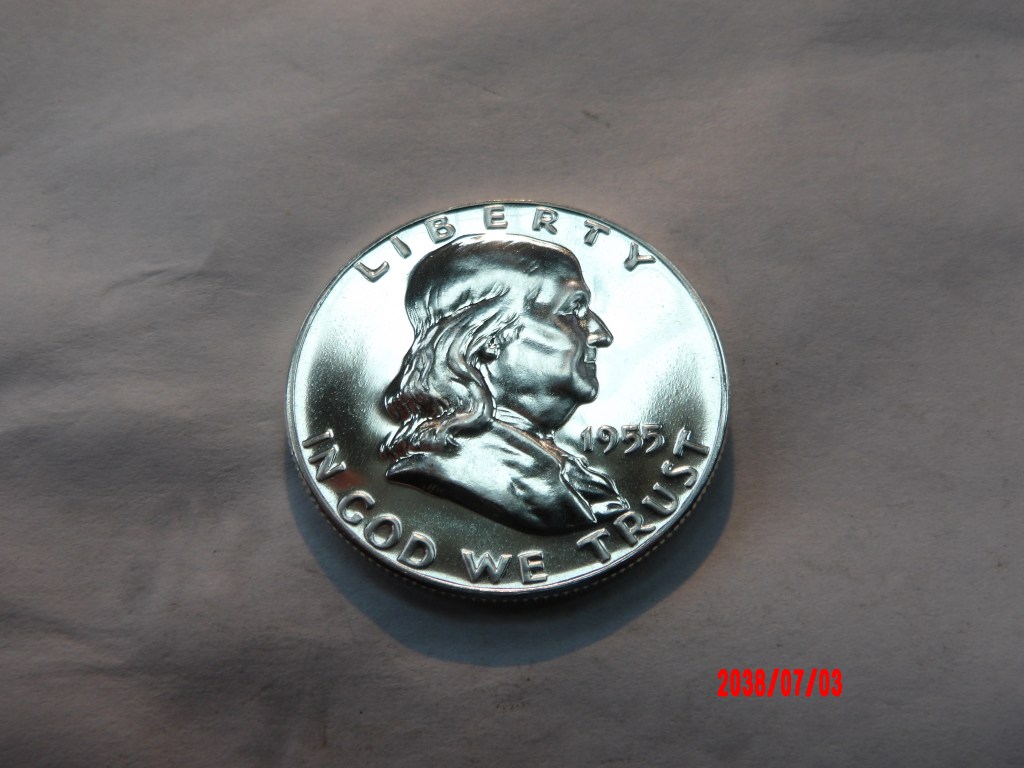 UNITED STATES, 1955, 50C, Proof