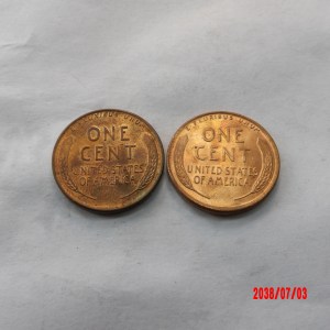 UNITED STATES, 1956D,57D, Cent - Image 2