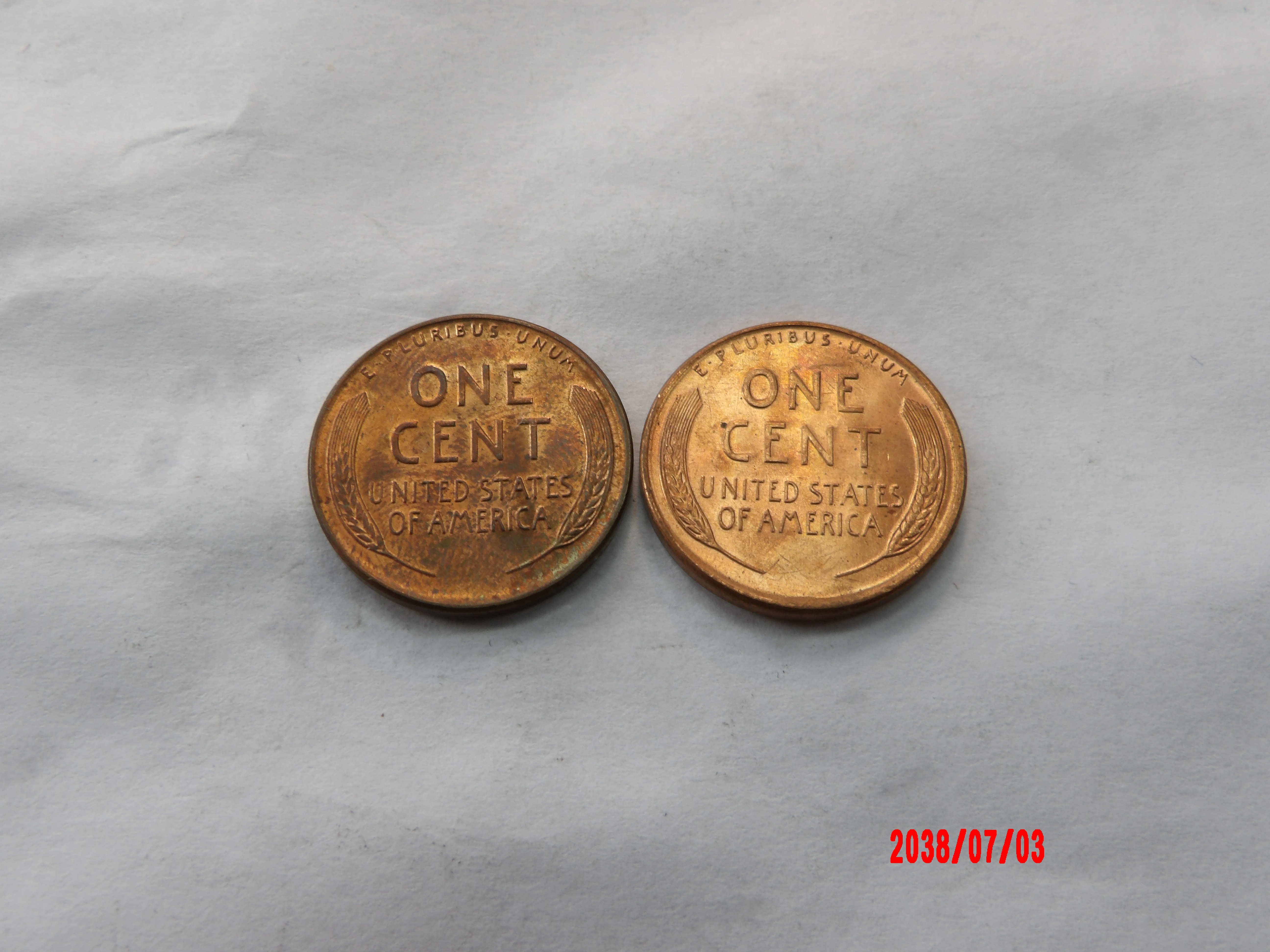 UNITED STATES, 1956D,57D, Cent - Image 2