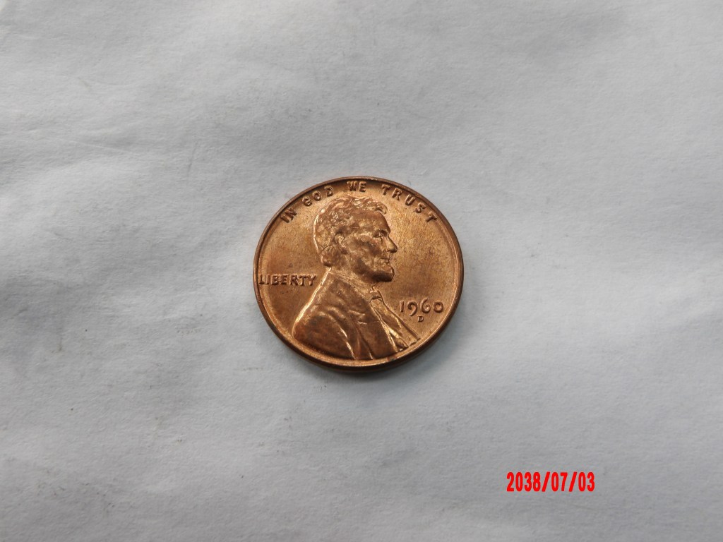 UNITED STATES, 1958, 1960D, Cent
