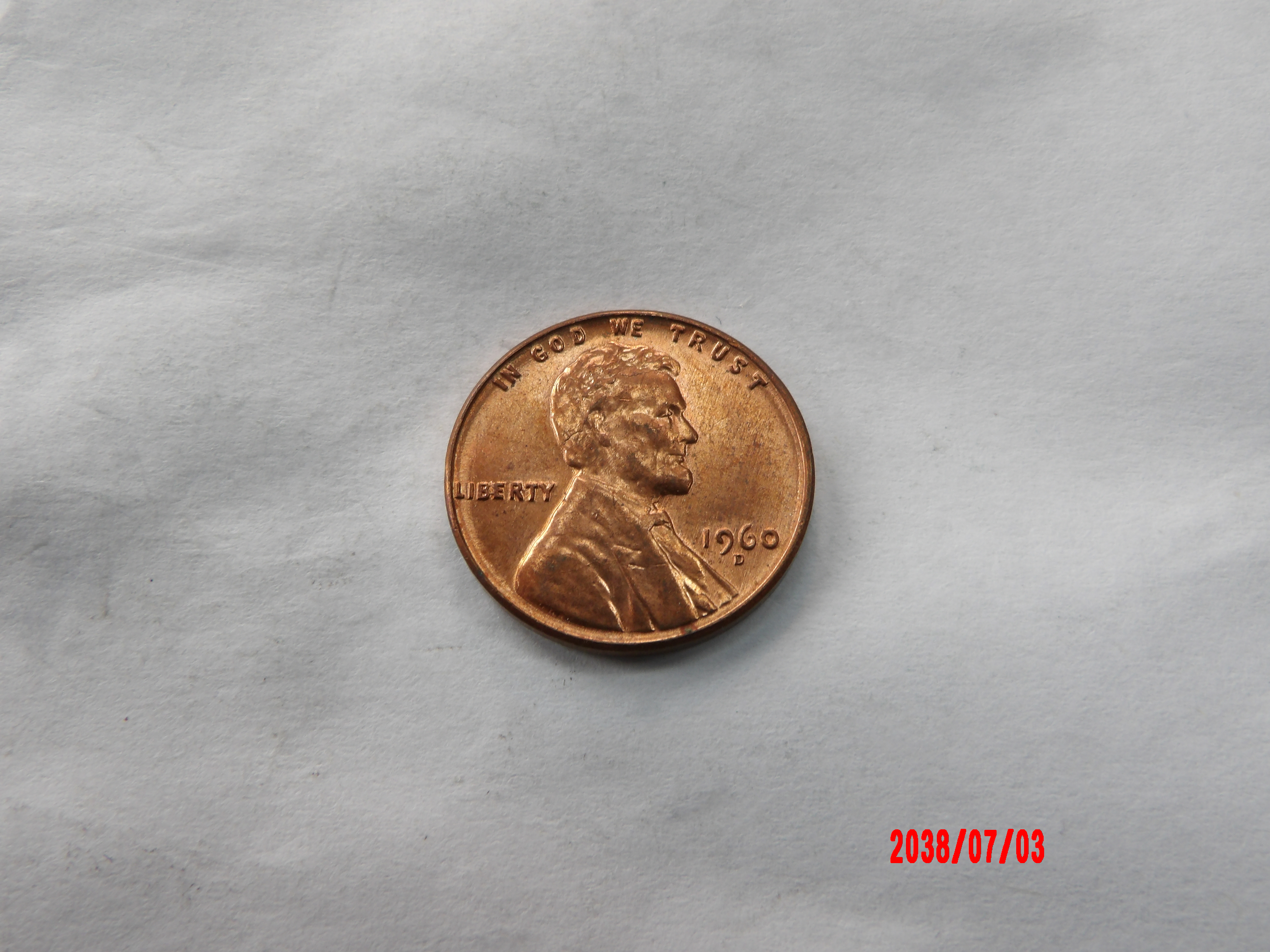 UNITED STATES, 1958, 1960D, Cent - Image 1