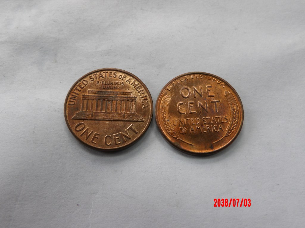 UNITED STATES, 1957D, 1959D, Cent