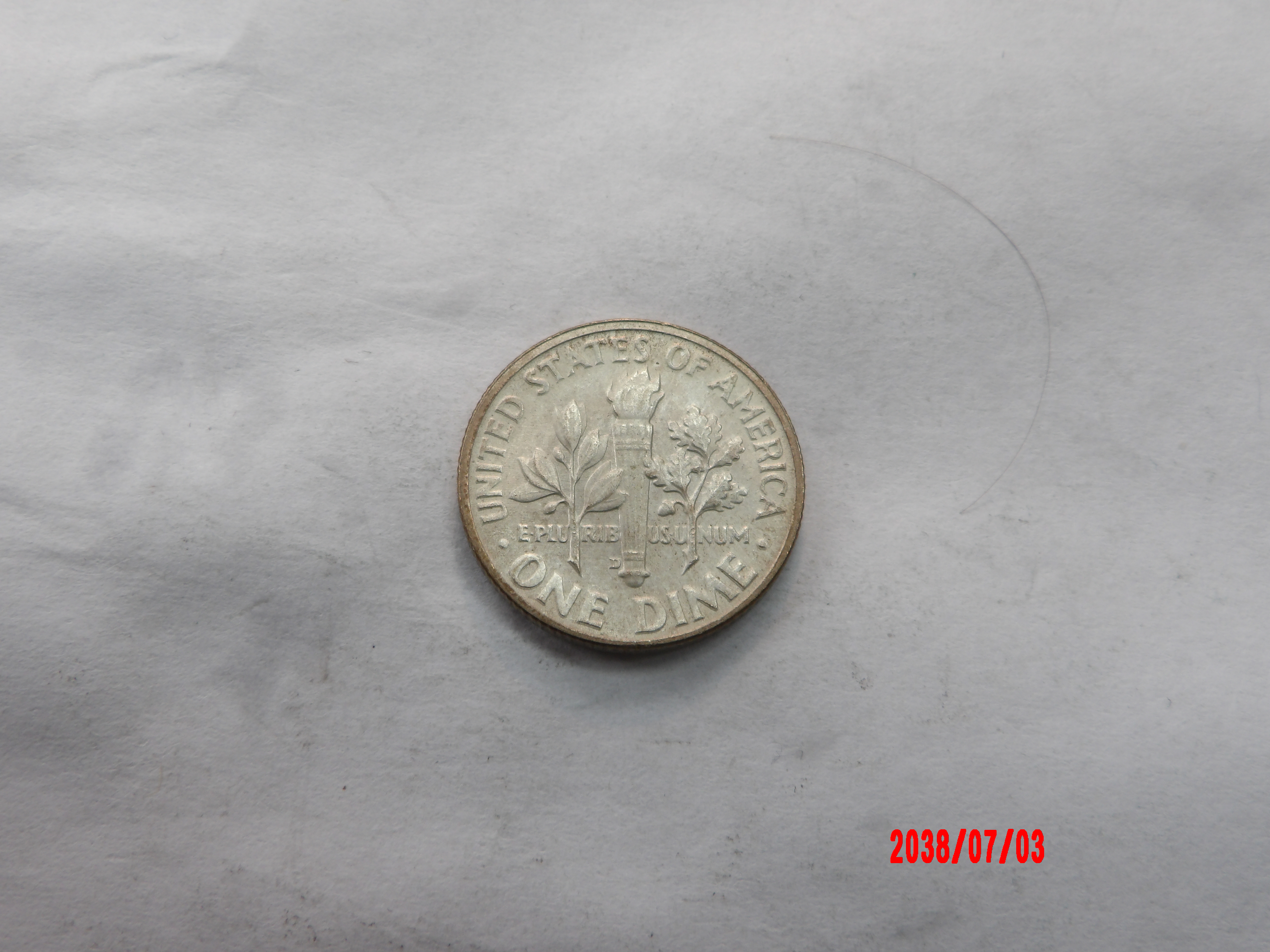 UNITED STATES, 1952D, Dime - Image 2