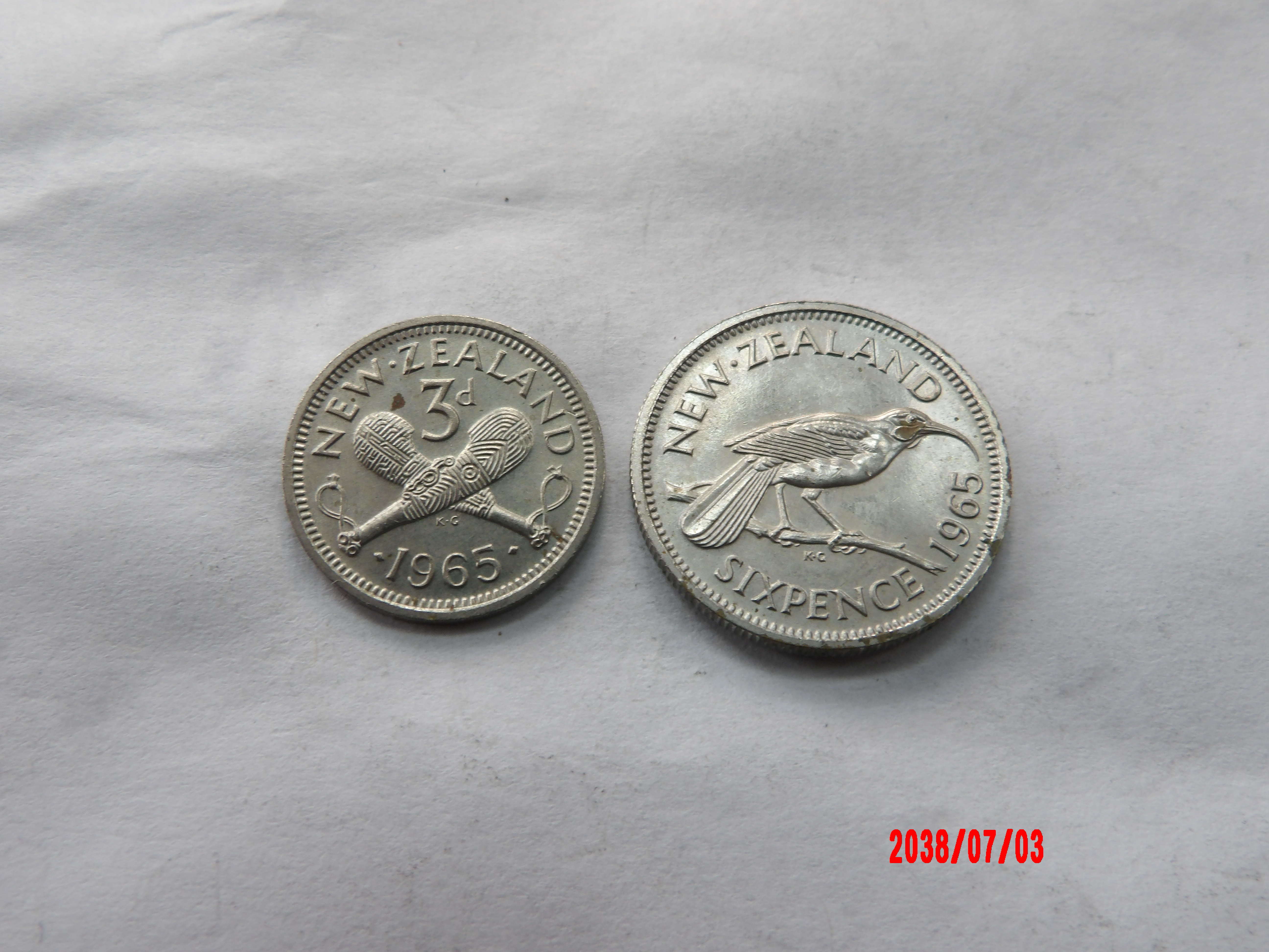 NEW ZEALAND, 1965, 3d,6d - Image 2