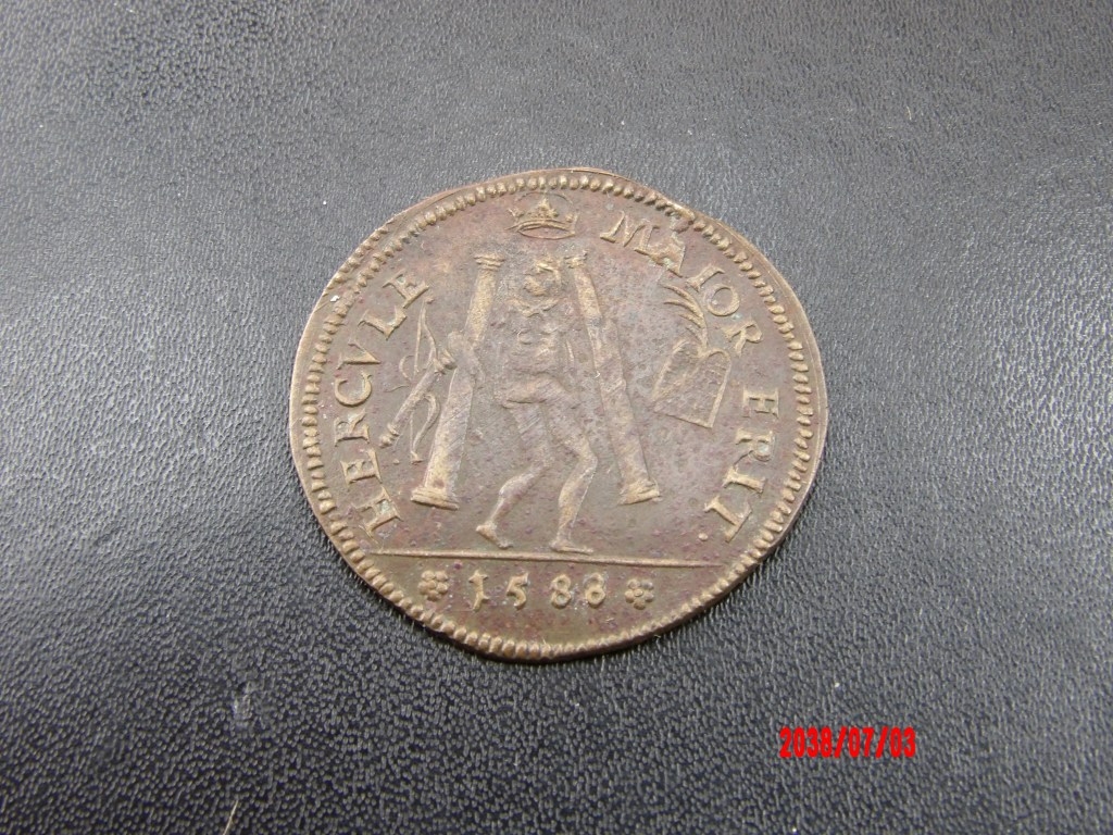 FRANCE, Charles IX, 1588, Ae29