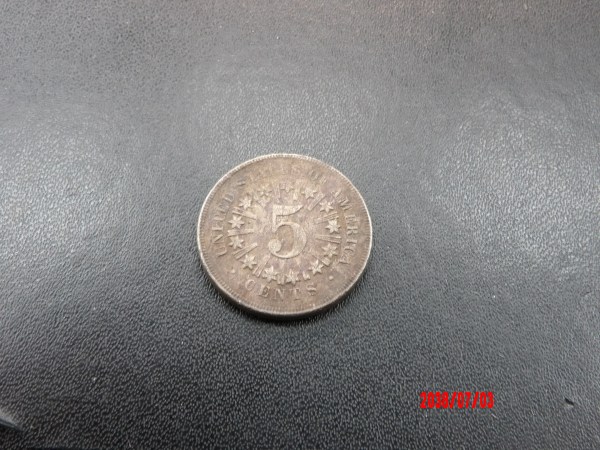 UNITED STATES, 1866, 5 Cents