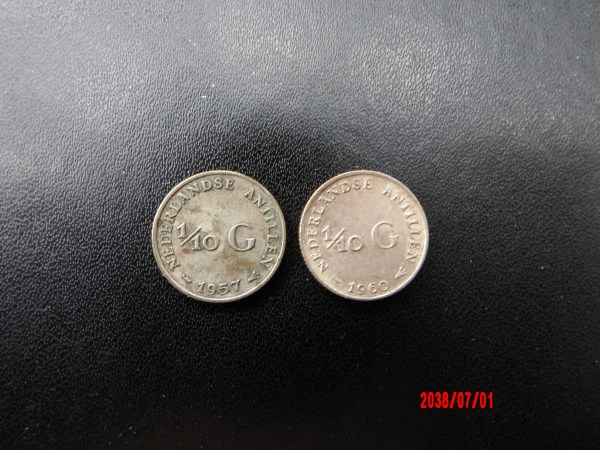NETHERLANDS ANTILLES, 1957,60, 1/10th Gulden*