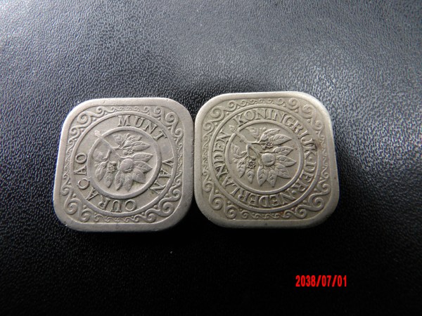 CURACAO, 1943,48;  5 Cents