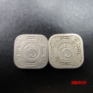 CURACAO, 1943,48;  5 Cents - Image 2