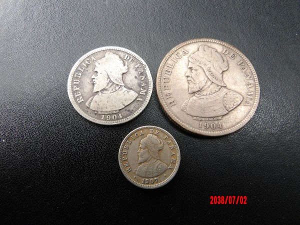 PANAMA, 1904-07, Silver Lot *